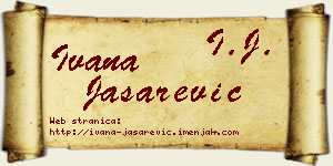 Ivana Jašarević vizit kartica